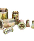 Rivet Nut Kit Zinc Plated M3 Through M12 Rivnuts Set for Hardware Assembly in electromechanical projects.