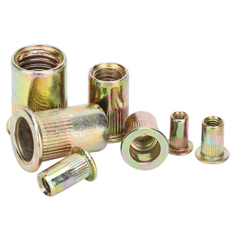Rivet Nut Kit Zinc Plated M3 Through M12 Rivnuts Set for Hardware Assembly in electromechanical projects.