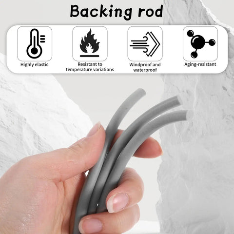 Grab This Cool 26 Ft Backer Rod For Your DIY Projects! This Slick 1/4 Inch Foam Strip shown in hand, highlighting flexibility.
