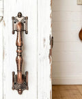 2 Pack 9.25 Inch Red Bronze Barn Door Handles, Heavy Duty Pulls for sliding doors, cabinets, closets, and kitchen furniture.