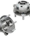 Front Wheel Hub Bearings Kit With 10 Chrome Lug Nuts For Nissan Altima 2007 To 2018, Maxima 2009 To 2014 And 2016 To 2021