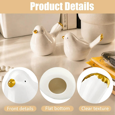 Sleek Ceramic Bird Toilet Bolt Covers Straight Up Upgrade Your Bathroom Vibe With Dope Rust Proof Screw Cap Decor For Bottom Toilet Base And Floor Hardware Accessories - front and bottom views of decorative bird caps.