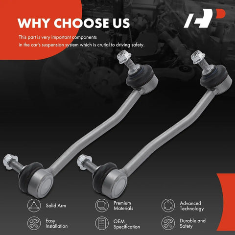 2 Pack Front Sway Bar Links For Tesla Model S 2012 To 2016 RWD Stabilizer End Links Left And Right Easy Install Durable