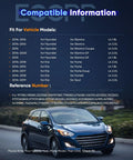 Image of compatible vehicle models for Plug And Play AC Compressor Pump For 2013 Through 2018 Hyundai Elantra Elantra GT Coupe 1.8L And 2.0L Engine.
