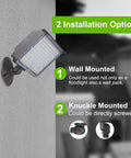 2 Pack 100W LED Flood Light With Knuckle Outdoor Dusk To Dawn Photocell 5000K 14000 Lumens ETL Waterproof wall and knuckle mount options.