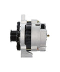 Side view of New High Output Auto Alternator Replacement 335-1014 88877224 With 100 Percent New Components in silver gray casing