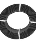 Heavy Duty Manual Packing Strap For Industrial Baler Gear Tough As Nails Pp Plastic Strapping Rope With Beefy Locking Tension Black Packaging Tape One Full Roll in coils.