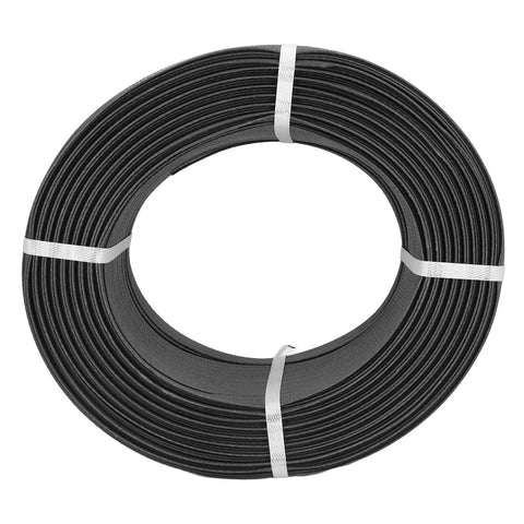 Heavy Duty Manual Packing Strap For Industrial Baler Gear Tough As Nails Pp Plastic Strapping Rope With Beefy Locking Tension Black Packaging Tape One Full Roll in coils.