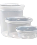 44 Sets Food Storage Containers With Lids 8oz 16oz 32oz, BPA Free, Airtight Leakproof, Microwave Safe, Freezer Ready, Clear Deli Cups