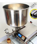 Bang For Your Buck Pneumatic Liquid Filling Machine Single Head Semi Automatic Bottle Filler With Stainless Steel Hopper for precise dosing of sauces.