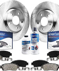 Street Ready Brake Kit For Nissan Pathfinder Murano Infiniti QX60 And X35 2013 To 2021 with ceramic pads, front and rear rotors