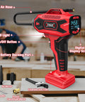 Cordless Tire Inflator With Digital Pressure Gauge, Lightning Fast 30L Per Minute Inflation, Milwaukee 18V Battery Compatible