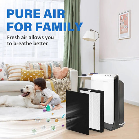 HEPA Filter Replacement For VEVA ProHEPA 9000 Air Purifier Includes Four Filters And Eight Activated Carbon Filters