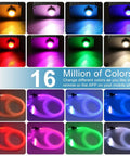 Color variations of 10W Twinkle Fiber Optic Star Light Engine With Dope Sound Activated RGBW LEDs App Or Remote Control