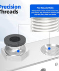 Close-up of precision threads on Pneumatic Solenoid Valve With Hand Pull Manual Control 5 Way 2 Position Air Valve.