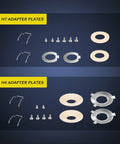 H4 and H7 adapter plates and hardware for 2.5 Inch Mini Projector Lens For H1 Headlights Retrofit And Custom Headlamps Upgrade