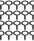 100 Pack 1 Inch Metal Screw Eyes Hooks Self Tapping Eye Rings For Indoor Outdoor Hanging Lifting And Securing Cables Wires Small Items