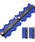 Connectable Contour Gauge Set With Lock For 10 Inch And 20 Inch Precision Shape Duplication Dual Size Profile Duplicator For DIY woodworking, blue ABS