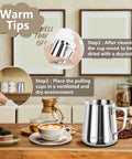 12 Oz Milk Frothing Pitcher Stainless Steel For Espresso Lovers Pro Grade Barista Vibe 304 Stainless Steamer Cup in kitchen