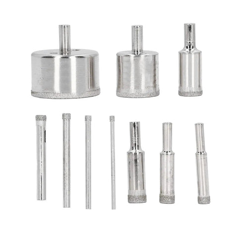 Top Tier Hole Saw Kit That Crushes Glass Tile And Ceramic With Ease Featuring Ten Pieces Ranging From 3mm To 50mm For Smooth Drilling And Home Repair Projects Without The Hassle., diamond hole saw bits set for glass and ceramic, 3mm to 50mm