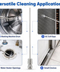 Versatile applications of High Pressure Washer Nozzle Kit With Stainless Steel Flush Wand Extension Tips Quick Connect for home use.