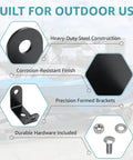 Heavy Duty Strap Mounting Bracket Kit 1 Pair For G2 Retractable Transom Straps Three Sided Mounting Hardware For Boat Trailers And Jetskis No Sweat Install Universal Fit Replaces F14254 showing steel construction and hardware