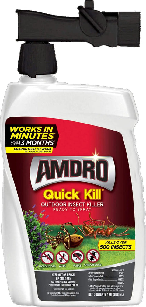 Fast Acting Insect Killer For Lawns And Landscapes Ready To Spray 32 Oz bottle with spray nozzle