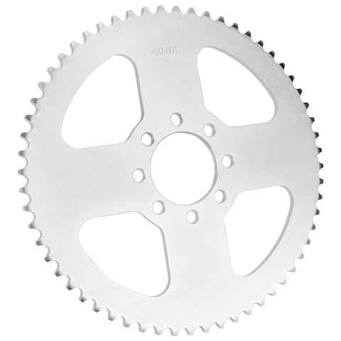 Go Kart Sprocket Sixty Tooth For 40 41 420 Chain With Two One Eighth Inch Bore And Eight Hole Mount Heavy Duty Powersports Sprocket For Mini Bike Go Kart And Weekend Racing Builds