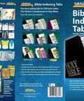 Top Shelf Gold Edge Bible Indexing Tabs For Old And New Testament Study With Eighty Slick Self Adhesive Markers and Fold Tips For No Hassle Scripture Navigation In Standard Size Holy Journals, packaging display.