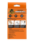 Back of packaging for Mounting Putty For Walls Natural Tan Color 168 Pre Cut Squares Removable And Repositionable Non Toxic Low Residue No Mess No Holes Lets You Hang Lightweight Decor And Pictures Without Nails Or Tape
