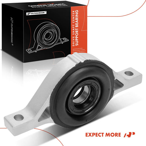 Rear Driveshaft Center Support Bearing Fits Kia Sorento 2013 2014 And Hyundai Santa Fe Sport 2013 2018 Beefed Up Heavy Duty Replacement Driveshaft Carrier Bearing With OE Numbers 49300A1000 40100T0AA02, shown front view next to box.