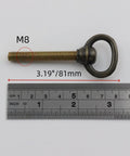 Heavy Duty Swivel Mirror Screws In Classic Antique Brass Finish 81mm Zinc Alloy Screw with M8 Thread for installation