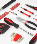 Versatile 39 Piece Tool Set For Home And DIY Needs With Red Storage Case Durable Steel Hand Tools For Home Garage Office Dorm And College Projects Handy For Everyday Repairs And Quick Fixes