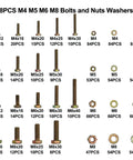 Beefy 1008 Piece Metric Bolt And Nut Set With Heavy Duty Grade 8.8 M4 M5 M6 M8 Bolts And Nuts Assortment Kit layout