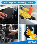 Bulk 50 Pack Microfiber Cleaning Cloths 11.5 By 11.5 Inches Lint Free Reusable Towels for various cleaning uses