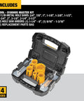Door Lock Hole Saw Kit Pro Grade Heavy Duty For DIY And Pros with C Clamp Design, 14-piece set in open black case