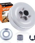 Stihl Spur Sprocket Clutch Drum Kit Three Eighth Pitch Six Tooth for MS171 MS181 MS211 Chainsaws Includes Needle Bearing