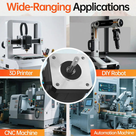 Three Pack Nema 17 Stepper Motors For DIY CNC And 3D Printer Projects Beefy Torque applications in 3D printers and robots