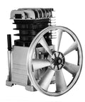 Heavy Duty 3HP Air Compressor Pump Featuring Twin Cylinder Aluminum Head showing aluminum parts and piston design.