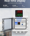 Smart Circuit Breaker With Adjustable Voltage Protection 70-200V Low Cutoff, 140-300V High Cutoff, 1-63A installed inside panel