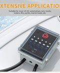 12V 5 Gang Rocker Switch Panel With LED Illumination All Weather Waterproof Box for Marine and Automotive Use