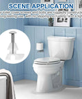 Top Tier Toilet Seat Hardware Kit Built Tough With Rust Resistant Screws And Durable Plastic Nuts Delivering A Rock Solid Secure Connection And Easy DIY Fix in a bathroom scene with toilet and mounting hardware.