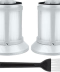 Replacement Vacuum Filters For Zing AeroSwift And PowerForce Bagless Canister Vacuums Fits 2156A 1665 16652 1665W 21562 2156E Includes Two Filters And Brush Compare To Part 1613056