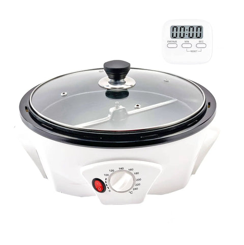 500G Coffee Bean Roaster Machine With Timer For Home And Cafe Use, Electric Coffee Roaster With 0 To 240 C Temperature Control