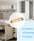 Push To Open Door Latch Set Aluminum Alloy Magnetic Latches for Hidden Doors Cabinets RV Drawers Kitchen Cupboard Gold Finish