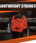 Person holding Workhorse Portable Electric Winch With 39 Feet Synthetic Rope Lifts Up To 1000 Pounds Brushless Motor Variable Speed