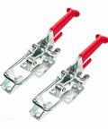 2 Pack Heavy Duty Toggle Clamps With 2000 Lb Holding Capacity Self Lock U Bolt Adjustable Latch And Anti Slip Hand Grips