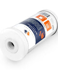 5 Micron 10 By 4 And A Half Inch Whole House Water Filter Cartridge Set Eight Pack Replacement Sediment And Carbon Filters