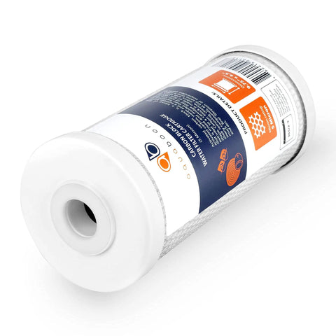 5 Micron 10 By 4 And A Half Inch Whole House Water Filter Cartridge Set Eight Pack Replacement Sediment And Carbon Filters