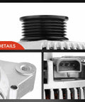 High Output 130A 12V Alternator With CW 6-Groove Pulley For Ford F-Series Trucks And Popular Fits Like Mustang 96-98 close-up